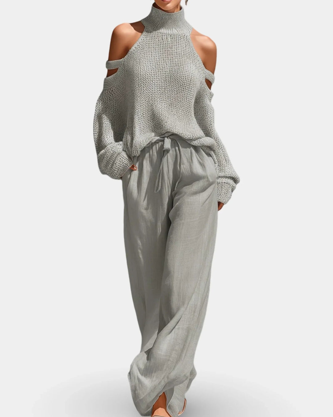 Camile | Completo alla moda in maglia e pantaloni